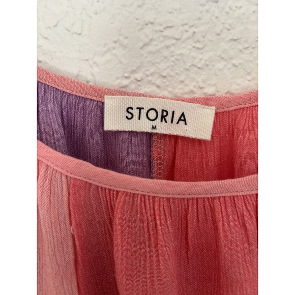 Women's -‎ Storia Pastel Striped Dress, Size Medium - Picture 6 of 7